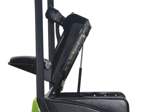 Electric Forklift Unfolding a snap button can fully open the cover
