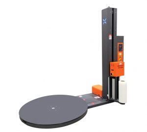 SMARTWRAP X2 PRE-STRETCH ovinovací stroj s otočným stolom a vozíkom fólie na stĺpe
