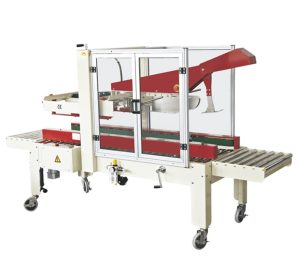 RUBBER automatický zalepovací stroj na kartóny na konci baliacej linky LINEBOX-03