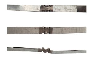 16 × 40 mm spony pre oceľovú pásku s ručným napinákom a uzatváračom